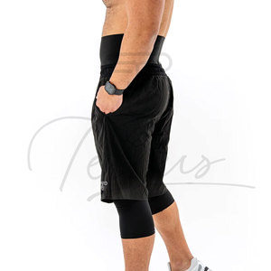 Shorts de bain Awrah pour hommes, personnalisables avec votre propre logo, 100% coton, taille élastique, décontractés, séchage rapide, respirants - Product Image 2