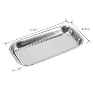 Plateau à instruments chirurgicaux manuel en acier inoxydable robuste pour usage clinique, finition polie et lisse, certifié CE, marque privée OEM - Product Image 4