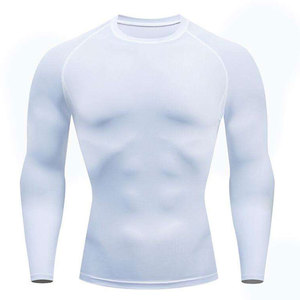 Men's Long Sleeve Rash Guard Sportswear Customized Size Quick Dry <b>Compression</b> <b>Shirt</b> Made of Polyester Low MOQ From Factory - Product Image 2