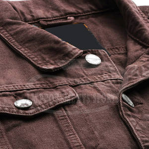 Veste en jean pour hommes de taille adulte Veste en jean pour hommes coupe-vent Vente à chaud Veste en jean pour hommes - Product Image 5