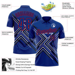เสื้อโปโลทีมอีสปอร์ตแบบกำหนดเอง พร้อมชื่อและหมายเลขผู้เล่น พิมพ์ลายแบบซับลิเมชั่นเต็มตัว คอริบ โพลีเอสเตอร์ ขายส่งจากโรงงานโดยตรง - Product Image 3