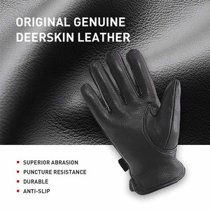 Premium Quality Cowhide Grain Leather Fashion <b>Driver</b> <b>Gloves</b> Hand Protection Outdoor Activities Cold Weather <b>Gloves</b> - Product Image 2