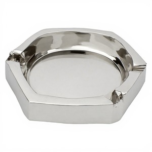 Hexagonal Metal Cigar Ashtray Classic Style Durable Design for Smoking Accessories - Product Image 4