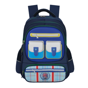 <b>Children</b> Unisex Polyester <b>Backpack</b> Waterproof Letter Pattern Cute Fresh Colors Multi Zipper Compartments Custom Design - Product Image 5