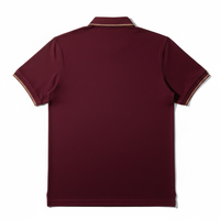 Chemise en coton de haute qualité pour homme, broderie de logo personnalisée, maille piquée respirante, manches courtes, style business décontracté, couleur unie