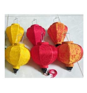 Linterna de seda artesanal vietnamita, decoración tradicional elegante para festivales de Bodas de Año Nuevo Lunar y Ambiente de jardín al aire libre - Product Image 2