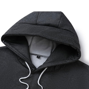 Sudaderas con Capucha Personalizadas para Hombre, Invierno 2025, Cálidas, 100% Algodón, Forro Polar Antipelusas, Estilo Casual, Cuello con Capucha, Diseño Sólido, Servicio OEM - Product Image 3