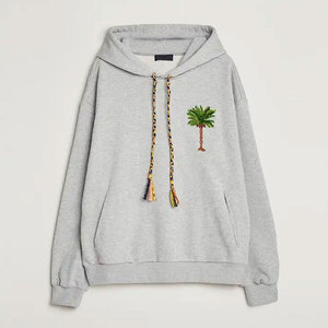 เสื้อฮู้ดดี้ปักลายสตรีทแวร์ผู้ชาย ทรงหลวม สวมใส่สบาย อุ่น อบอุ่น ด้วยการเย็บแบบความหนาแน่นสูง พร้อมขอบแขนเสื้อแบบริบ เหมาะสำหรับผู้ใหญ่ - Product Image 1
