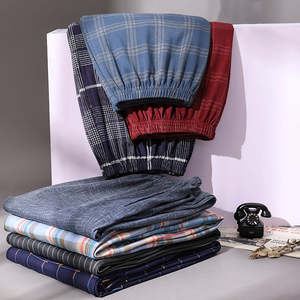 Pantalones a Cuadros para Hombre OEM 2026 con Muestra Gratis, Pantalones Casuales Simples, Pantalones Rectos, Tallas Grandes, Pantalones para Dormir - Product Image 3