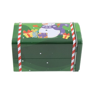 Proveedor personalizado Metal alcancía Navidad Metal latas buzón forma regalo caja de embalaje - Product Image 4