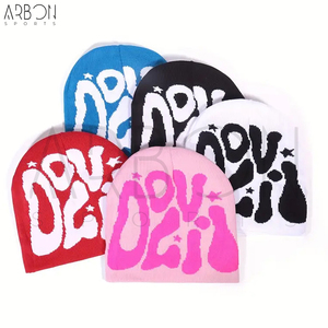 Adjustable Good Supplier Newest Style Men Women Printed Knitted Warm Ski Skull Cap <b>Wool</b> 3D Embroidered Character <b>Beanies</b> - Product Image 2