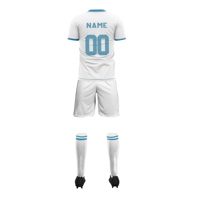 Ensembles d'uniformes de football unisexes respirants, grande taille, légers, avec impression de logo personnalisé et vêtements de sport