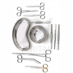 Ensemble d'instruments de pansement professionnels en acier inoxydable A-1 VERITAS pour les soins des plaies, la chirurgie, les hôpitaux, les cliniques, trousse médicale réutilisable - Product Image 5