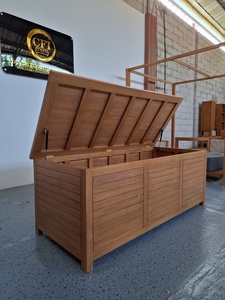 Coffre de rangement extérieur en bois de teck, coffre en bois, meuble de jardin, patio, hôtel, villa, resort, fabricant de meubles en Indonésie - Product Image 3