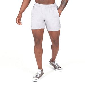 Shorts en maille pour homme avec logo personnalisé, vêtements de fitness d'été de haute qualité, séchage rapide, double couche, polyester tricoté - Product Image 5