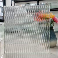 Verre décoratif bleu à motifs pour murs de séparation de salle de bain, chambre et cuisine, sur mesure