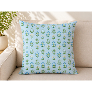 Premium Cotton Linen Floral <b>Cushion</b> <b>Cover</b> | Soft Printed Decorative Pillow <b>Cover</b> | Elegant Decorative Throw Pillow <b>Cover</b> - Product Image 1