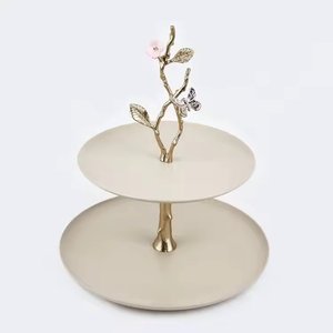 Three Tier Stainless Steel Cake Stand Round Dessert Display Party <b>Cupcake</b> Serving <b>Tray</b> Home Tabletop Decor Cake Stand - Product Image 2