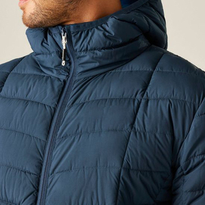 Veste d'hiver rembourrée pour homme avec logo personnalisé, 90% duvet, épaisse, zippée, chaude, décontractée, de haute qualité - Product Image 6