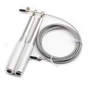 Corde à sauter réglable en alliage d'aluminium avec roulement, 2,5 m, pour exercice à domicile, entraînement physique, unisexe - Product Image 3