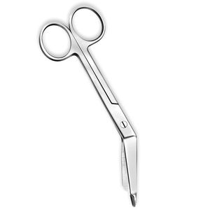 Ciseaux ordinaires pour pansements Lister, en acier inoxydable, à anneau de maintien arrondi, réutilisables, pour la coupe de pansements chirurgicaux, finition argentée - Product Image 3