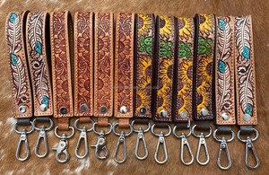 Nuevo llavero de pulsera de cuero mecanizado a mano de moda 2025, Clip de llave personalizado, correa de muñeca, llaves de coche, llaveros, soporte de cordón - Product Image 3