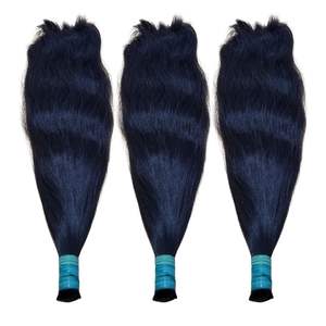 Extensions de cheveux en vrac alignées sur les cuticules indonésiennes en gros Double Drawn 100% Human Remy Hair No Chemicals No Emmêlement Wave Bundle - Product Image 2