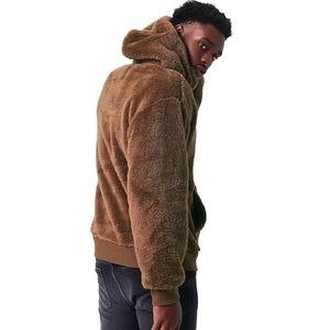 Sudadera con Capucha de Mohair, Fabricante de Prendas de Punto Personalizadas, Sudadera de Punto con Cordón Ajustable, Diseño Degradado de Lujo, Mezcla de Lana Mohair para Hombre - Product Image 5