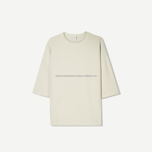เสื้อยืดลำลองทรงหลวมเสื้อสวมหัวผ้าฝ้าย100% ขนาดใหญ่สำหรับผู้ชายผู้หญิงแขนสั้นโอเวอร์ไซส์เข้ารูปตัวยาวแบบมีตัวอักษร - Product Image 3