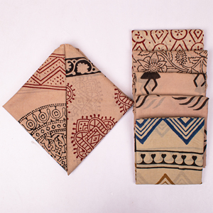 Custom Craftjaipur 55x55cm Cotton Hand Block Printed Bandana Unisex Headwrap Pocket <b>Square</b> <b>Scarf</b> Eco-Friendly Sustainable - Product Image 3