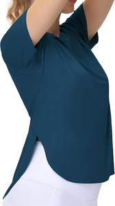 Camiseta Deportiva de Compresión de Manga Larga de Secado Rápido para Mujer, Colores Sólidos, para Yoga y Running, Tallas Grandes para Adolescentes - Product Image 5