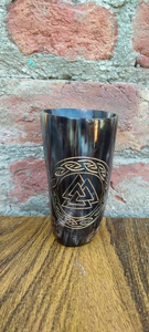 Cuerno para Beber de Cuerno de Búfalo de Alta Calidad, Jarra Vikinga de Cuerno de Búfalo / Vaso de Cerveza de Cuerno de Vaca / Vaso con Borde de Latón a Bajo Precio - Product Image 5