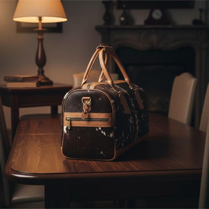Bolsa de Viaje de Cuero Vacuno con Cierre de Cremallera, Diseño Resistente - Product Image 6