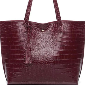 Sac à main en cuir PU gaufré façon croco pour femme, sac à main personnalisé de bonne qualité - Product Image 3