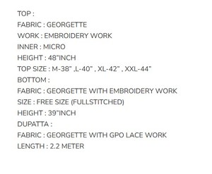 ชุดเสื้อผ้าปักลายดีไซเนอร์ จอร์เจตต์ พร้อมผ้าคลุมไหล่ สีแดง รุ่น 77820 - Product Image 6
