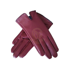 Guantes de Cuero con Diseño de Logotipo Personalizado, Guantes de Cuero Teñidos Lisos, MOQ Bajo, Guantes de Cuero Cómodos - Product Image 2