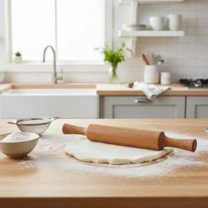 Handcrafted Indian Acacia Wood <b>Rolling</b> <b>Pin</b> – Smooth Finish - Product Image 1