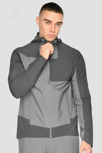 Ensemble deux pièces streetwear coupe-vent en nylon : veste zippée et pantalon, personnalisable pour la vente en gros - Product Image 6