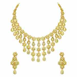 En gros, Ensemble de colliers en laiton plaqué or 14K 18K 24K micron, motif turc, style Dubaï, bijoux traditionnels, colliers tendance - Product Image 4