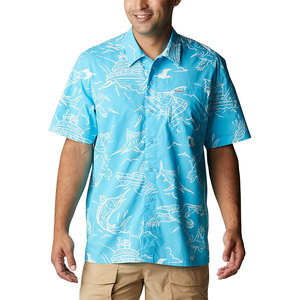 T-shirts de plage pour hommes, légers, à séchage rapide, respirants, manches courtes, sur mesure, 100% coton, pour vêtements de bain. - Product Image 1