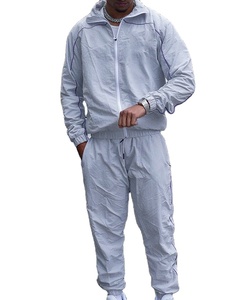 Custom Reflective Windbreaker <b>Jacket</b> and Nylon <b>Track</b> Pants Detachable Zipper Nylon Shorts Sweatsuit <b>Men</b> Windbreaker Tracksuit - Product Image 1