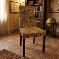 Nouvelle Chaise de Salle à Manger en Bois Massif et Rotin, Motif Circulaire Minimaliste Moderne, Écologique, pour Cuisine, Maison, Bureau, Restaurant, Meuble d'Appoint