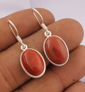 925 <b>Sterling</b> <b>Silver</b> Oval Lapis Lazuli Vintage Engagement Drop Earrings Smooth Cabochon Gemstone <b>Wire</b> Dangle Earrings for - Product Image 1
