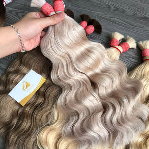 Extensiones de Cabello Humano Virgen Remy 100% Sin Procesar de Alta Calidad, Estilo Ondulado, Doble Trama a Máquina, Venta al Por Mayor Directa de Fábrica en Vietnam - Product Image 1