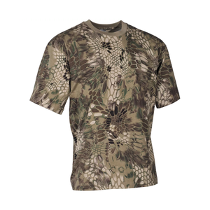 Camiseta de caza para hombre con estampado de animales salvajes, diseño de camuflaje, hecha de algodón suave y elástico, venta al por mayor. - Product Image 2