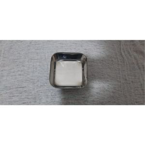 Plateau de service carré en acier inoxydable martelé, assiette à dessert en métal, plateaux décoratifs pour la présentation des aliments pour restaurant, mariage, hôtel - Product Image 2