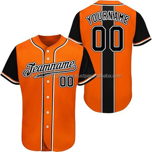 Maillots de sport à manches courtes personnalisés OEM, respirants, à séchage rapide, 100% polyester, maillot de baseball pour homme, haut à boutons, été - Product Image 4