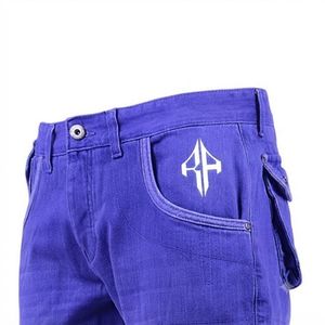 Pantalones Cortos de Mezclilla para Hombre, de Alta Calidad, con Estampado de Serigrafía, Estilo Jeans, de Pierna Ancha, Material Spandex/Poliéster - Product Image 5