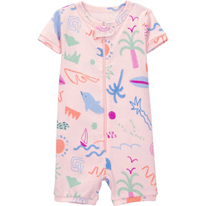 Pijama de Manga Corta para Recién Nacidos, Mono Cálido para Bebés Niñas y Niños, Body con Cierre YKK, Pijama Ecológico Suave para Recién Nacidos - Product Image 1