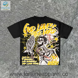 เสื้อยืดพิมพ์ลาย 3 มิติ สไตล์ใหม่ โลโก้สั่งทำพิเศษ สำหรับผู้ชาย แบบนูน - Product Image 2